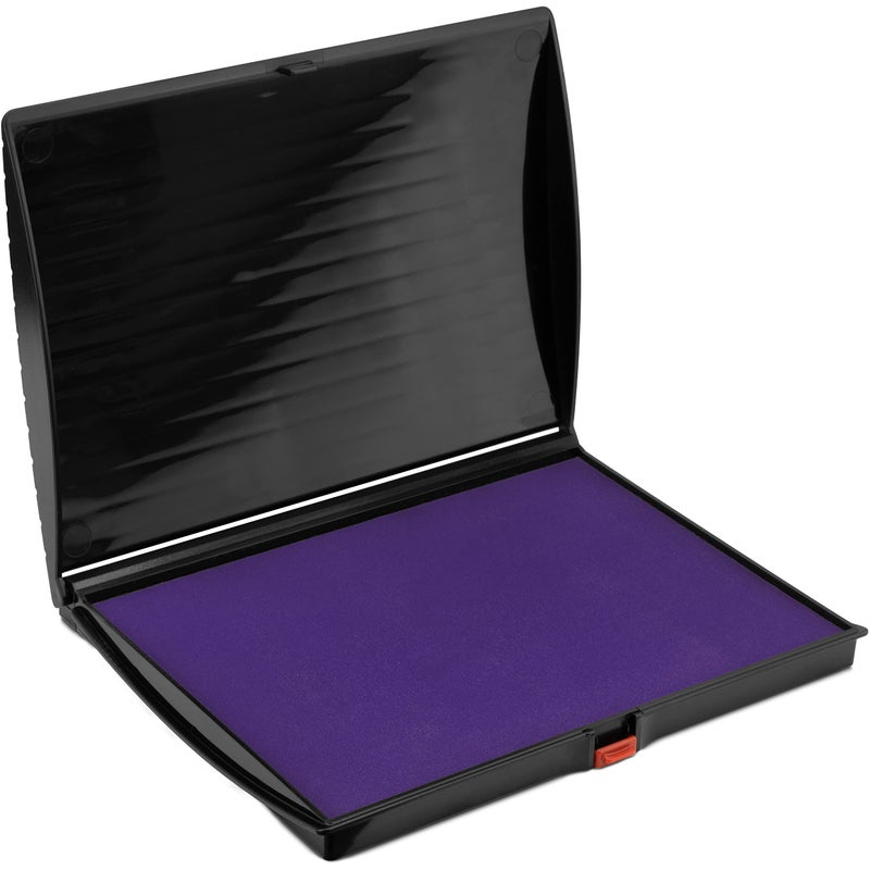 Rubber Stamp Creation Large Premium Purple Ink Stamp Pad - 5" by 7" - Quality Felt Pad - Image 1